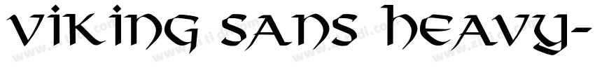 Viking Sans Heavy字体转换